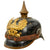 Original German WWI Prussian M1895 Pickelhaube Spiked Helmet with Original Cockades and Chinstrap - Size 57 Original Items