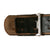 Original German WWII Early Army Heer EM/NCO Black Leather Belt with Pebbled Aluminum Buckle by G.K.&R. Original Items