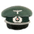 Original German WWII Army Heer Transport and Supply Troop Officers Schirmmütze Visor Cap Original Items