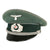Original German WWII Army Heer Transport and Supply Troop Officers Schirmmütze Visor Cap Original Items
