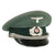 Original German WWII Army Heer Transport and Supply Troop Officers Schirmmütze Visor Cap Original Items