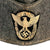 Original German WWII Protection Police EM-NCO Gray Wool M38 Overseas Cap - Schiffchen Original Items