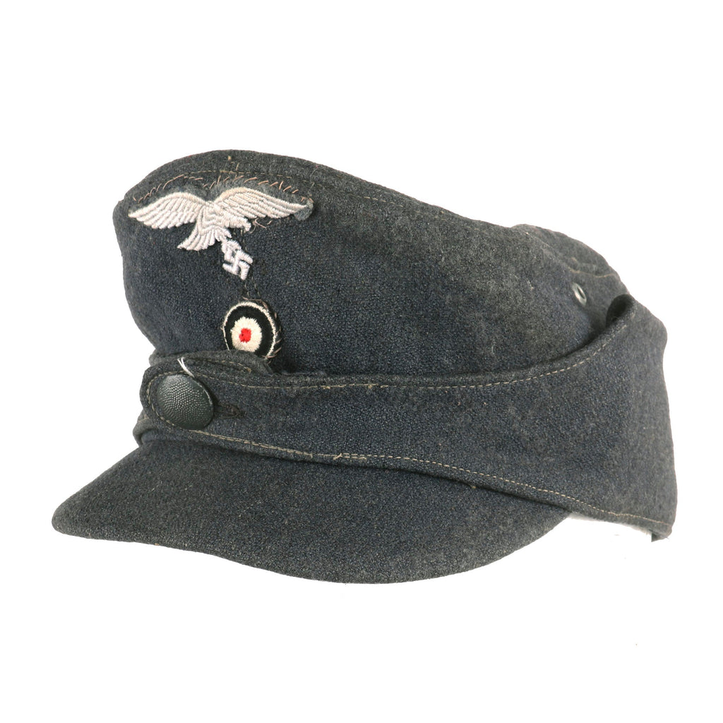 Original German WWII Luftwaffe M43 Einheitsmütze Wool Field Cap with RBNr. Markings - size 55cm Original Items