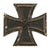 Original German WWII Iron Cross First Class 1939 EKI with Vertical Pinback by Fritz Zimmerman of Stuttgart Original Items