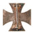 Original German WWII Navy Kriegsmarine Brass Core Iron Cross First Class 1939 EKI with Vertical Pinback - Unmarked Original Items