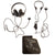 Original German WWII Panzer Armored Vehicle Model B Headset with Throat Mic Original Items