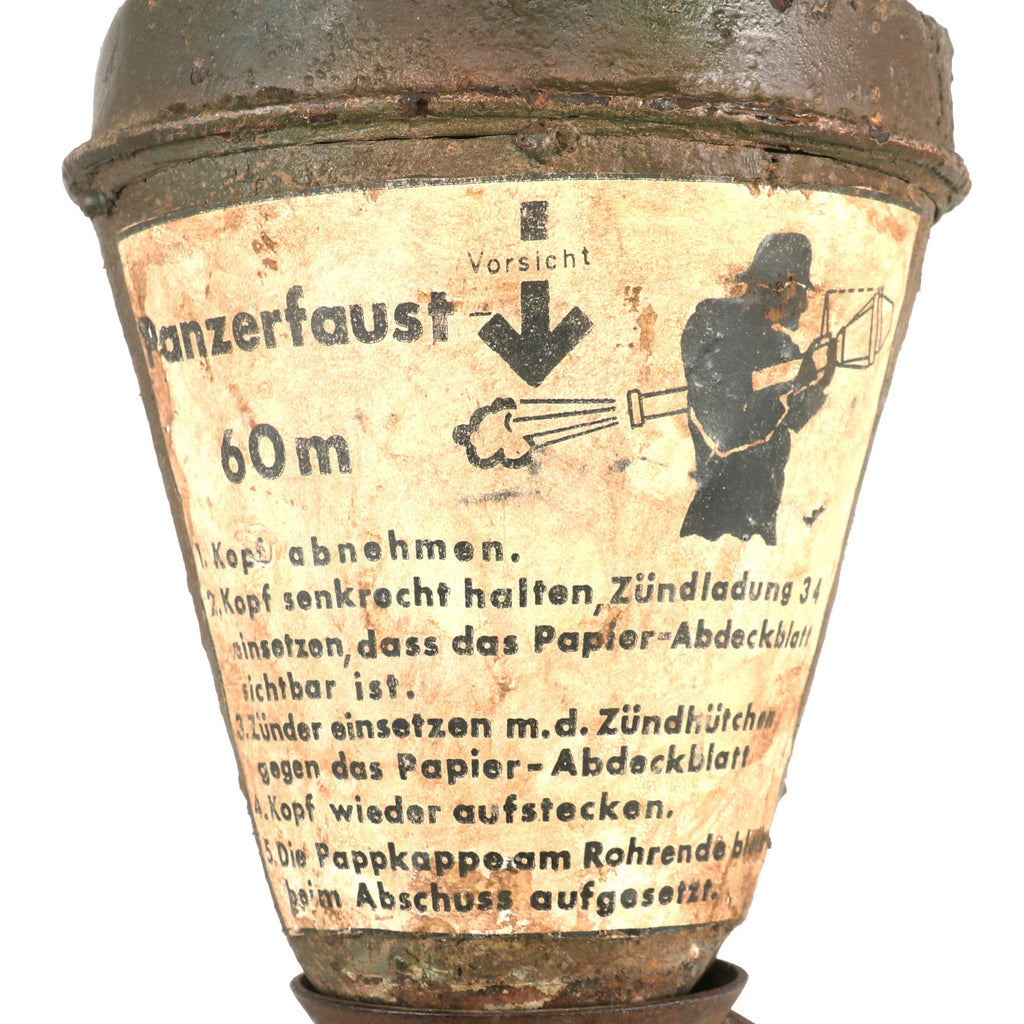 Panzerfaust Label Original German WWII Inert Panzerfaust 100 Anti-Tank Rocket with Launc ...