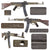 Original German WWII MP44 STG 44 Sturmgewehr Demilled Receiver Display Gun Dated 1945 with Live Barrel, Bolt, and Replica Magazine - Matching Serial 318 al Original Items