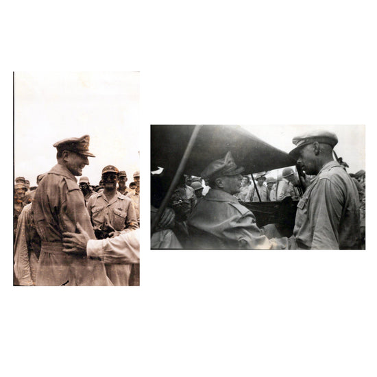 Original U.S. WWII Unpublished 4 ½” x 2 ½” Photographs of General Douglas MacArthur - 2 Items Original Items