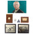 Original U.S. WWII George S. Patton 1939-1940 Unused Desk Planner with Framed Signature and 6th Armored Division Trench Art Original Items