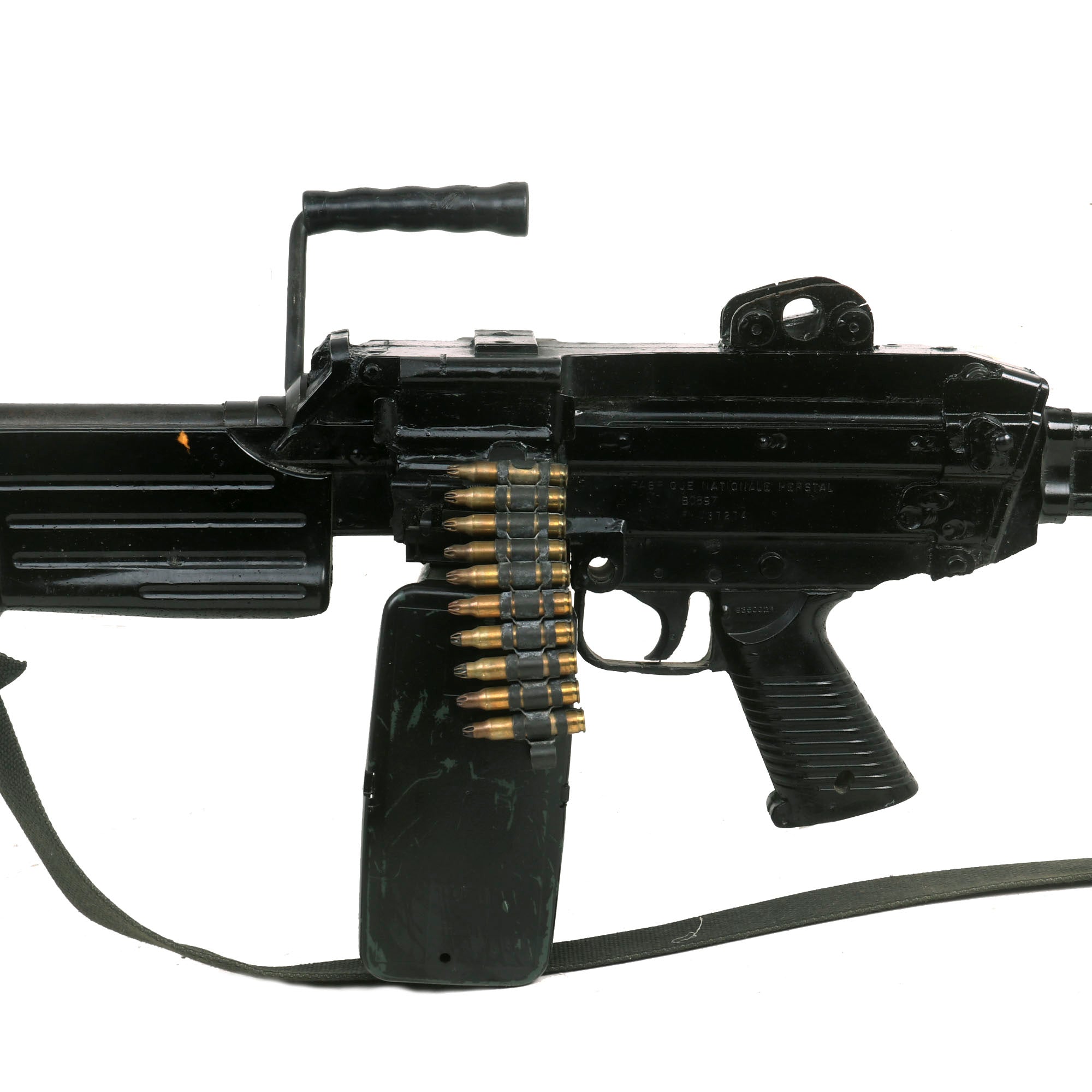 Rubber Rifle Rounds Original U.S. FN Minimi LMG Rubber Duck Molded Training Rifle with Sli ...