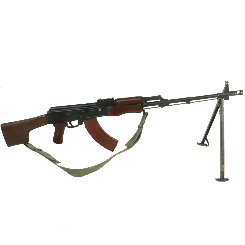 Original U.S. Vietnam War RPK Hard "Rubber Duck" Training Rifle with Sling and Bipod Original Items