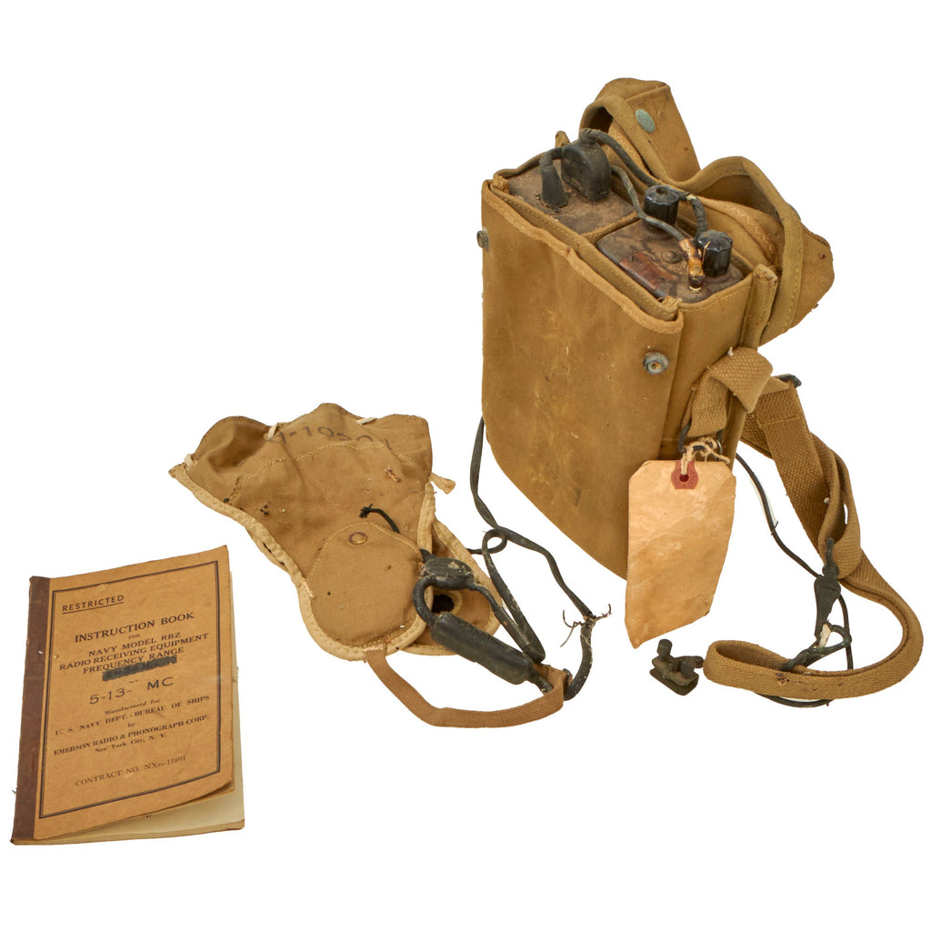 Original U.S. WWII RBZ Receiver Portable Miniature by Emerson Radio Original Items