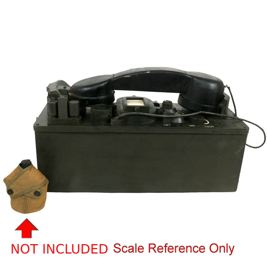 Original U.S. Vietnam War Era TA-312/PT Field Telephone Oversized Classroom Familiarization Traning Aid - 31” x 12” x 13” Original Items