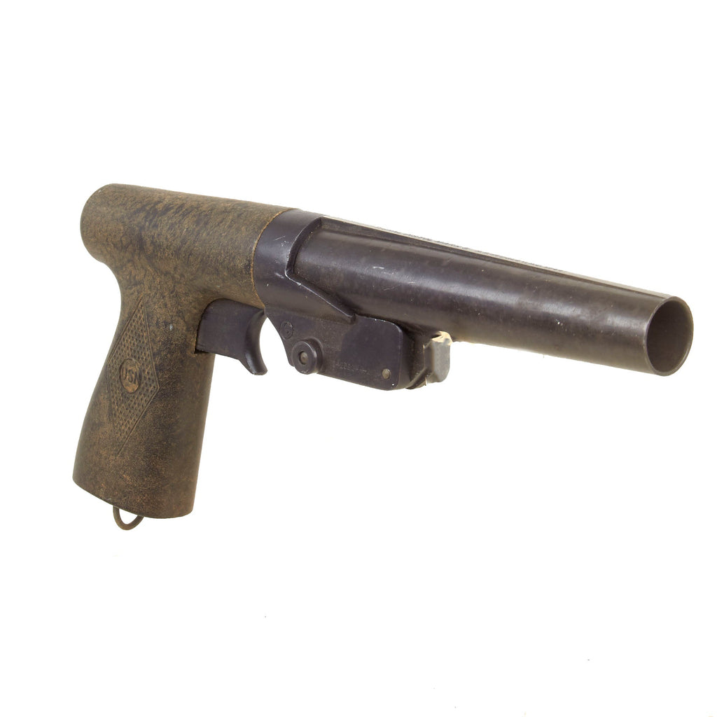 Original WWII U.S. Navy 10 Gauge Sedgley Mark 5 Signal Flare Pistol - Dated 1944 Original Items