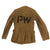 Original U.S. WWII German POW WWI Uniform Jacket with Axis Prisoner of War “PW” Stenciled - From Camp Joseph T. Robinson, Arkansas Original Items