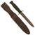 Original U.S. WWII M3 Fighting Knife Crossguard Marked by Aerial with Custom Leather Scabbard - Rare Maker Original Items