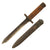 Original Italian WWII M1938 Mannlicher Carcano Rifle Fixed Blade Bayonet with Scabbard Original Items