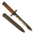 Original Italian WWII M1938 Mannlicher Carcano Rifle Fixed Blade Bayonet with Scabbard Original Items