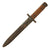 Original Italian WWII M1938 Mannlicher Carcano Rifle Fixed Blade Bayonet with Scabbard Original Items