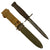 Original U.S. WWII M4 Bayonet by Utica Cutlery for the M1 Carbine with M8 Scabbard by B.M. Co Original Items