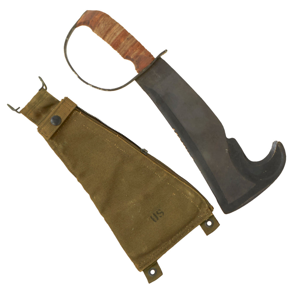 Original U.S. Vietnam War Type IV Survival Ax by Frank & Warren Inc. with Belt Carrier - "Woodman's Pal" Original Items