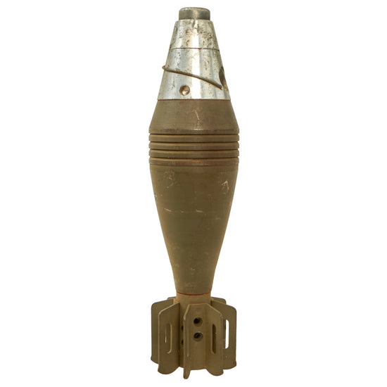 Original U.S. WWII 1945 Dated M49A2 60mm Deactivated Mortar Practice Round with Fuse - Inert Original Items