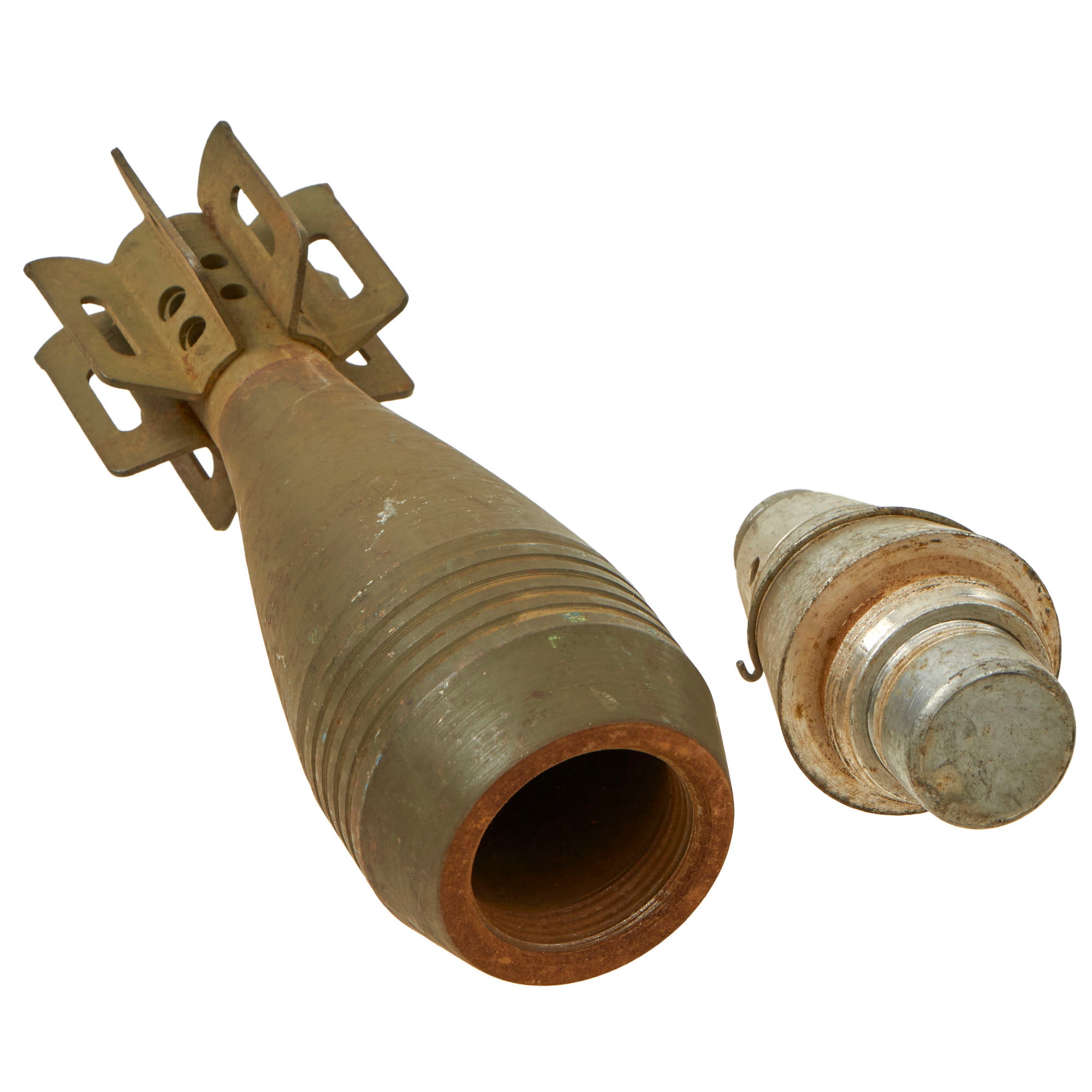 Original U.S. WWII 1945 Dated M49A2 60mm Deactivated Mortar Practice R ...