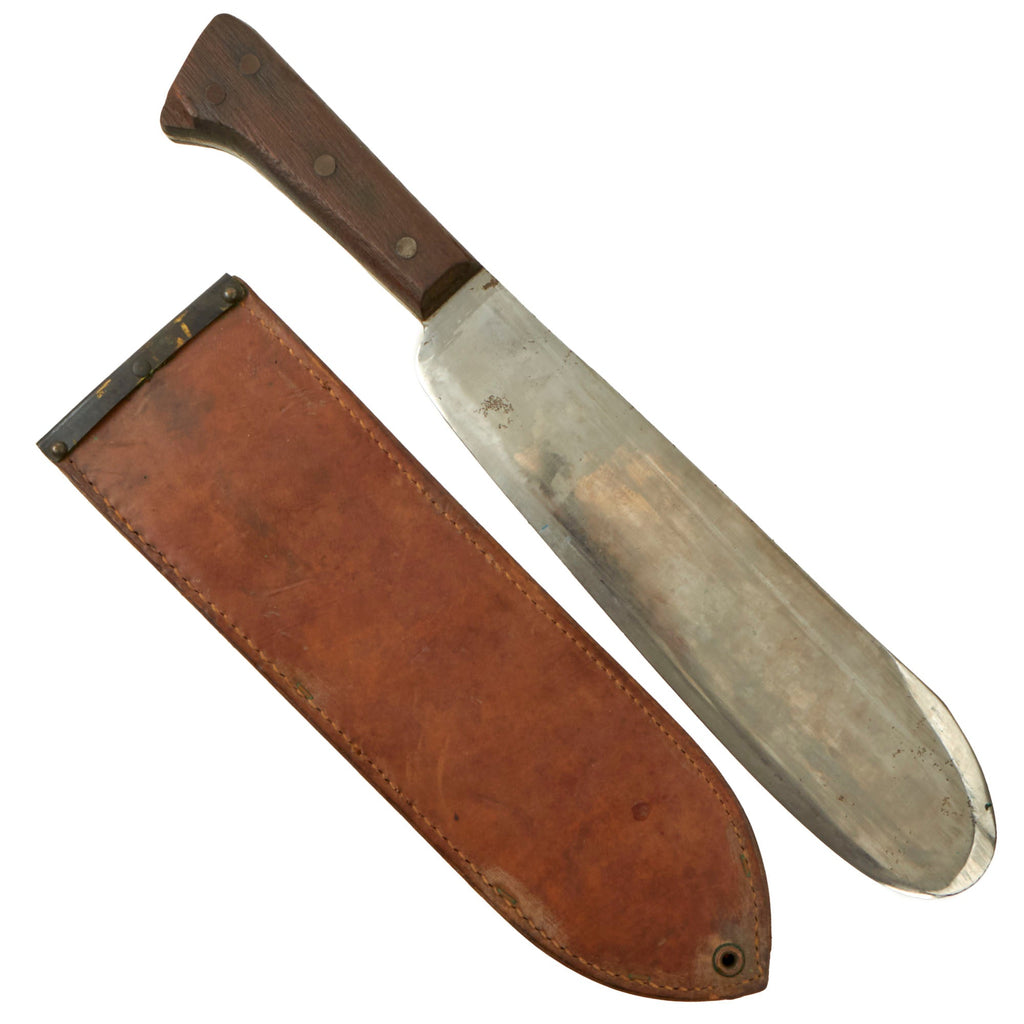 Original U.S. WWII USMC Medical Corpsman Bolo Knife with BOYT 1945 Scabbard Original Items