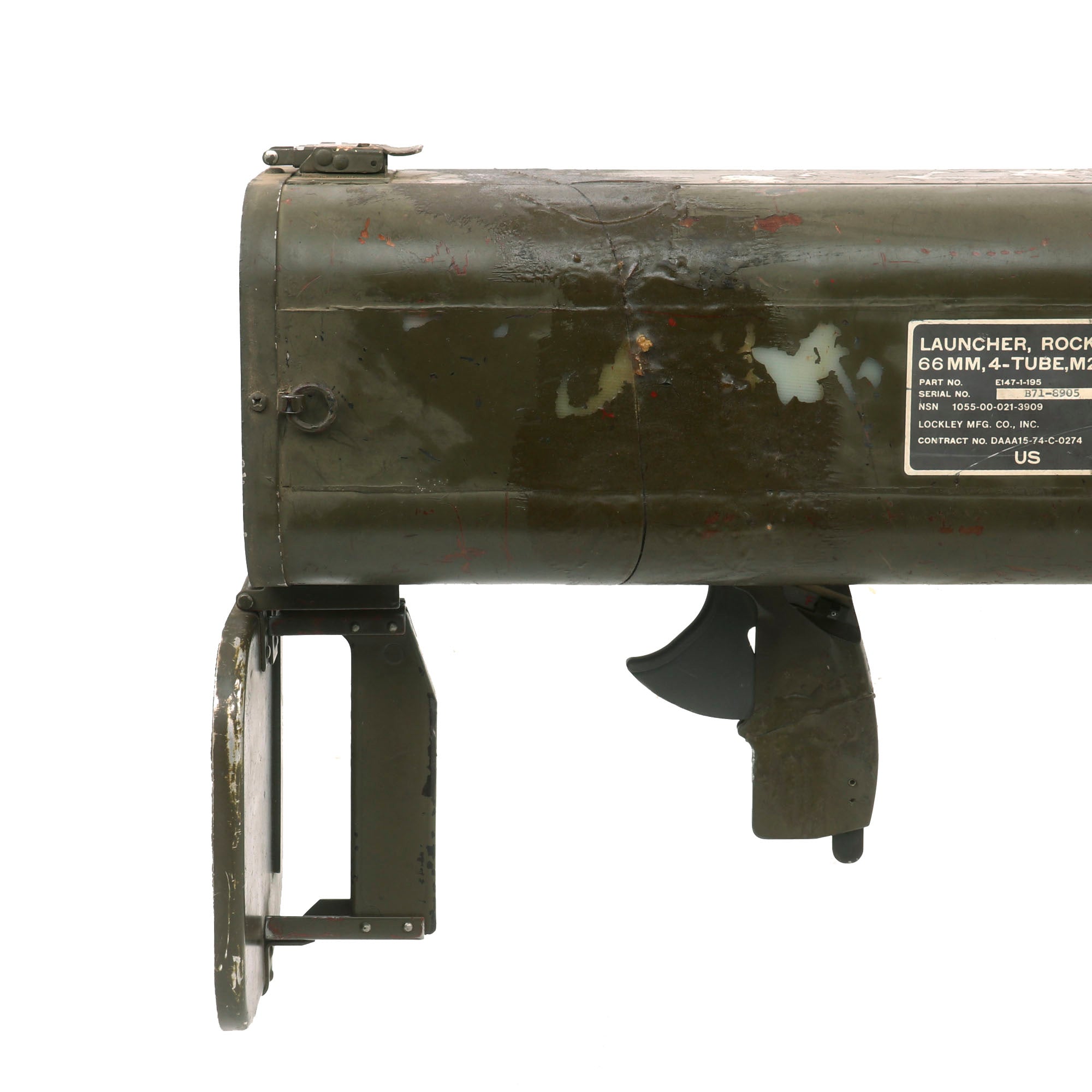 Handheld Incediary Rocket Launcher Original Rare U.S. M202A1 FLASH Four Tube 66mm Incendiary Rocket Launc ...