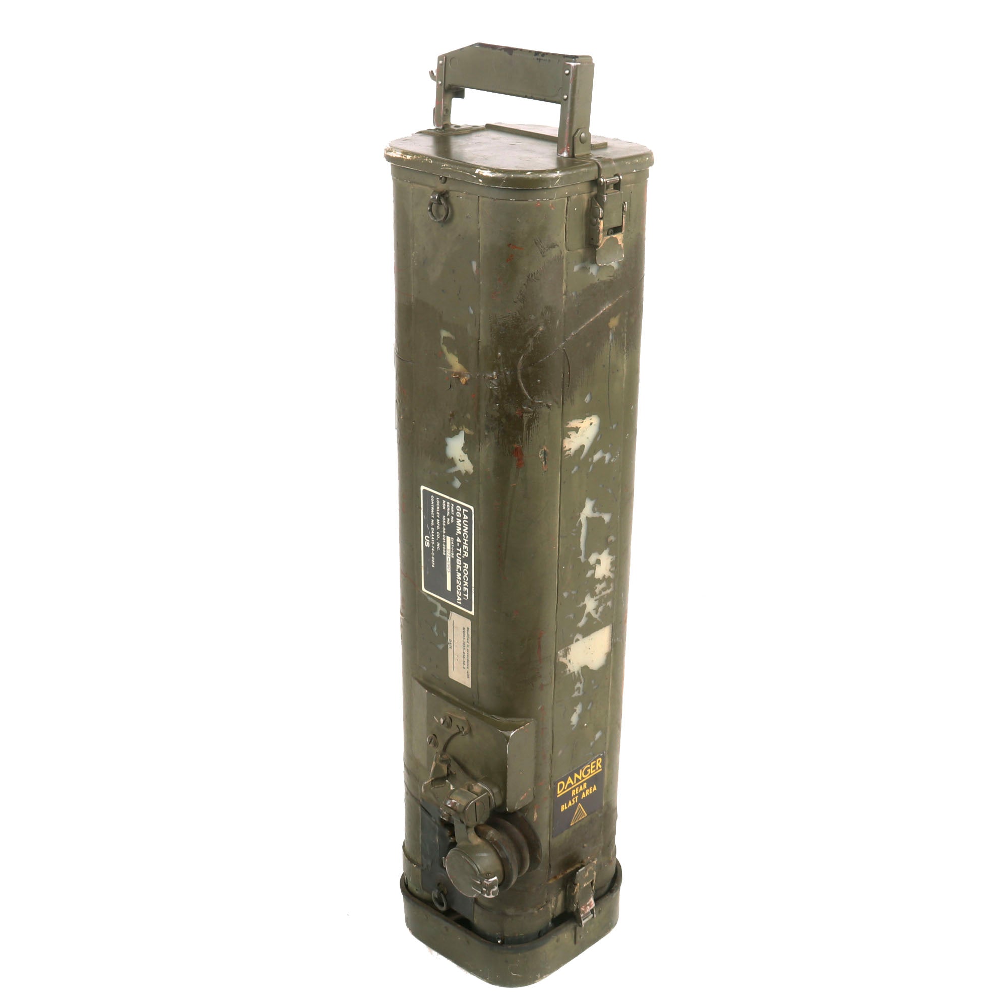 Handheld Incediary Rocket Launcher Original Rare U.S. M202A1 FLASH Four Tube 66mm Incendiary Rocket Launc ...
