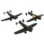 Original U.S. WWII American, German and Japanese Recognition Model Airplanes - Lot of 3 Original Items