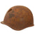 Original Soviet WWII KIA Shot Through SSh-40 Steel Combat Helmet Shell - Size 2 Original Items
