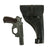 Original German WWII Leuchtpistole 42 Signal Flare Pistol by HASAG with Zinc Finish and Leather Holster - Serial Number 188627 Original Items