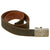 Original German WWII EM/NCO Luftwaffe Leather Belt with Pebbled Aluminum Buckle by Paulmann & Crone Original Items