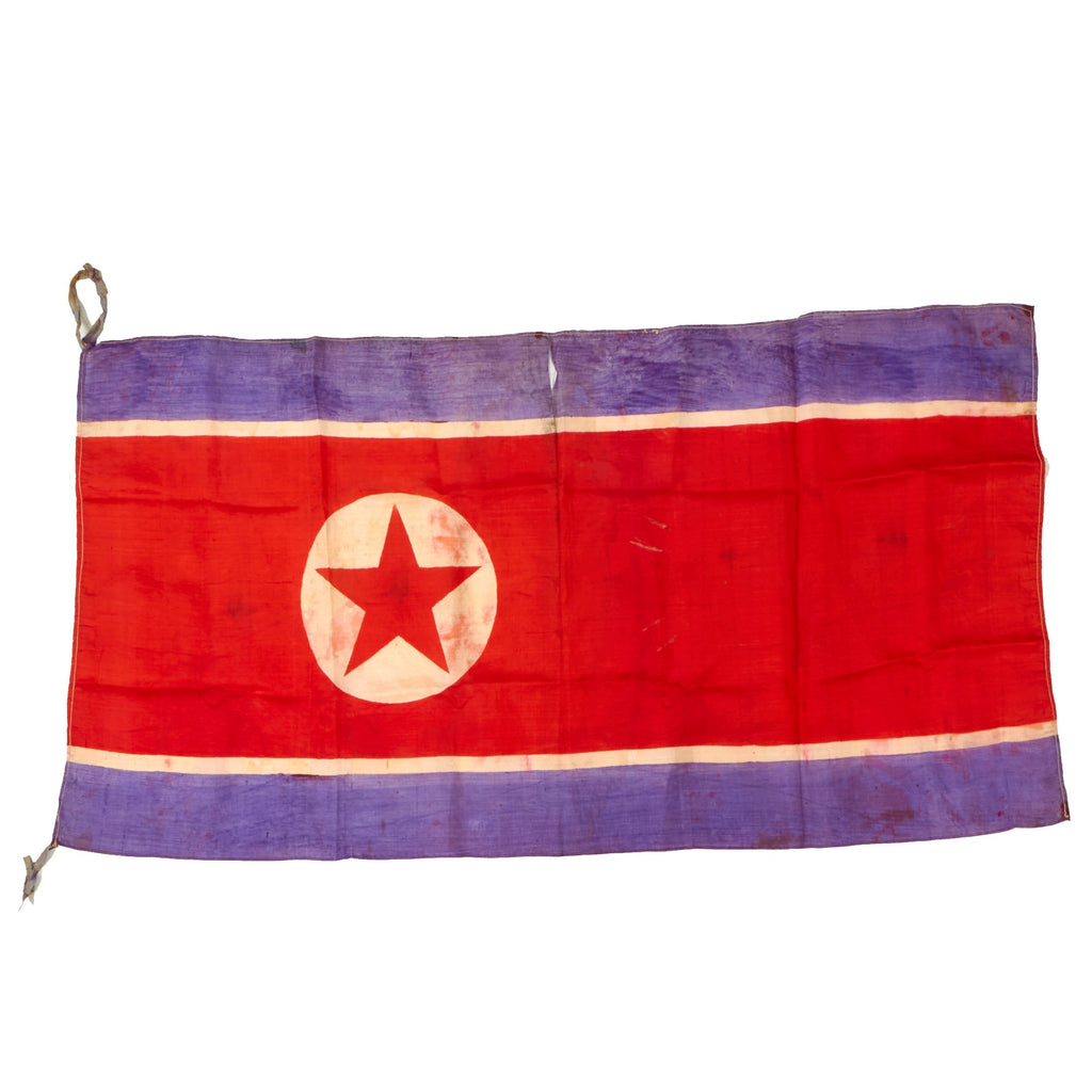 Original U.S. Korean War “Captured” Flag of North Korea - 21” x 35” Original Items