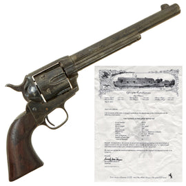 Original U.S. Colt .45cal Single Action Army Revolver made in 1881 with 7 ½" Barrel and Factory Letter - Matching Serial 65370