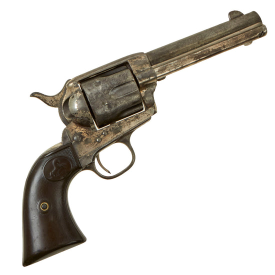 Original U.S. Colt .45cal Single Action Army Revolver made in 1895 with 4 ¾" Barrel & Factory Letter - Matching Serial 159191 Original Items