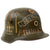 Original Imperial German WWI Named & Dated USGI Captured & Ornately Painted "368 Prussian" M16 Stahlhelm Helmet Shell - marked Si.66 Original Items