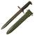Original U.S. WWII M1 Garand 10 inch Cut Down Bayonet by Oneida Limited with Dutch M7 Scabbard - Dated 1942 Original Items