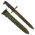 Original U.S. WWII M1 Garand 10 inch Cut Down Bayonet by Oneida Limited with Dutch M7 Scabbard - Dated 1942 Original Items