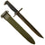 Original U.S. WWII M1 Garand 10 inch Cut Down Bayonet by Oneida Limited with M7 Scabbard - Dated 1942 Original Items