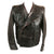 Original German WWII Luftwaffe Pilot / Panzer Tanker Style Private Purchase Double Breasted Brown Leather Jacket Original Items