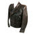 Original German WWII Luftwaffe Pilot / Panzer Tanker Style Private Purchase Double Breasted Brown Leather Jacket Original Items