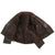 Original German WWII Luftwaffe Pilot / Panzer Tanker Style Private Purchase Double Breasted Brown Leather Jacket Original Items