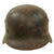 Original German WWII Luftwaffe Single Decal M40 Helmet Shell with Liner Remnant - Stamped Q62 Original Items