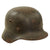Original German WWII Luftwaffe Single Decal M40 Helmet Shell with Liner Remnant - Stamped Q62 Original Items
