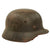 Original German WWII Luftwaffe Single Decal M40 Helmet Shell with Liner Remnant - Stamped Q62 Original Items