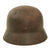 Original German WWII Luftwaffe Single Decal M40 Helmet Shell with Liner Remnant - Stamped Q62 Original Items