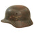 Original German WWII Luftwaffe Single Decal M40 Helmet Shell with Liner Remnant - Stamped Q62 Original Items